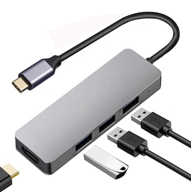 USB Hub – USB Type C to HDMI + USB 3.0 + USB 2.0 x 2