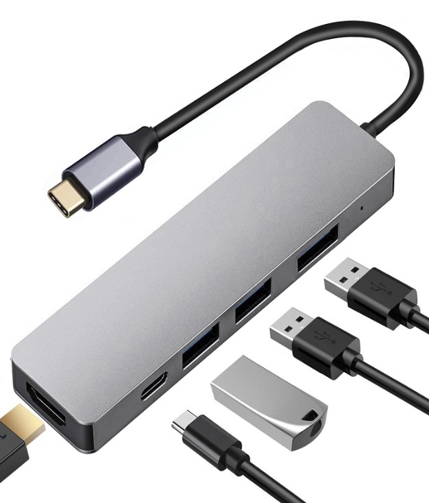 USB Hub – USB Type C to HDMI + USB 3.0 + USB 2.0 x 2 + USB PowerDelivery
